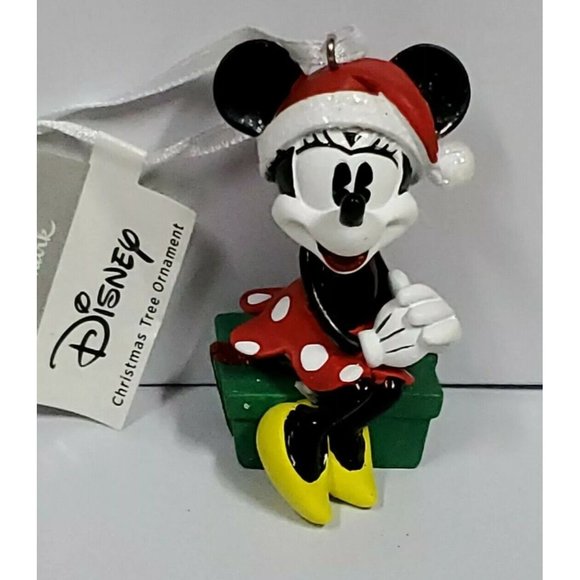 Hallmark Other - Disney Hallmark Minnie Mouse Christmas Tree Ornament holiday gift Santa hat